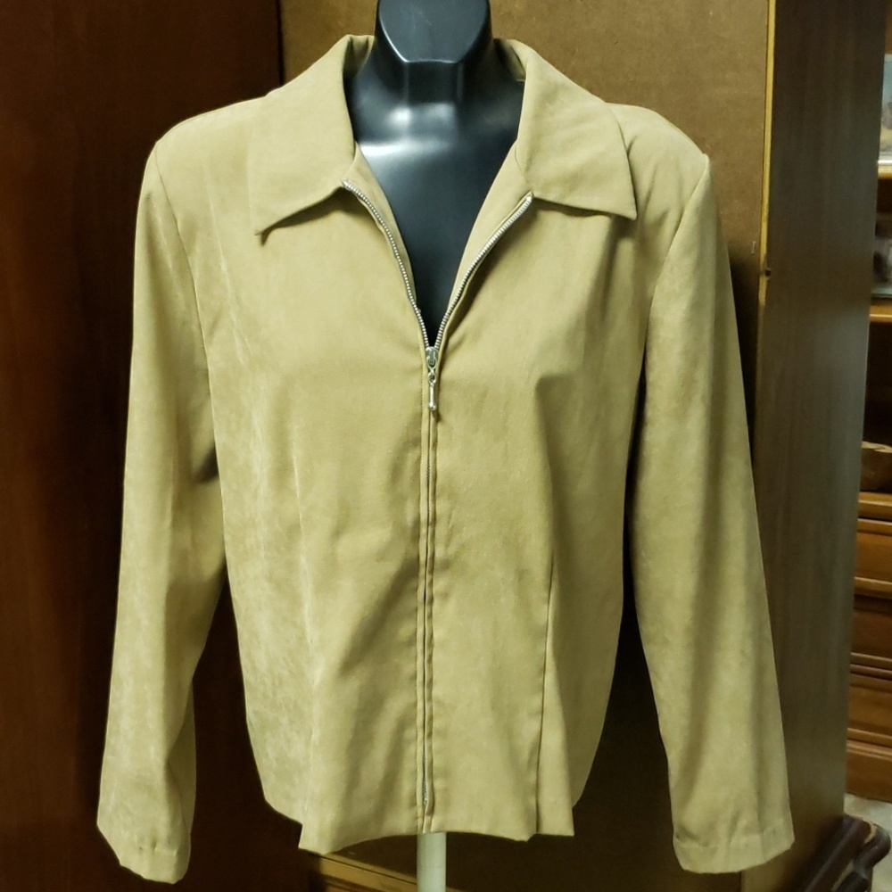 Tan Suede Feel Jacket
